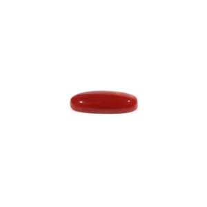 Natural Japanese Red Coral Cabochon 3.15 Carat Loose Gemstone for Fine Jewelry - Product Image 3