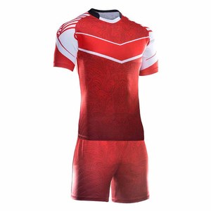 Tenue de rugby respirante, dernier design, pour sports de plein air, vêtements de football, 100% polyester, séchage rapide, haute qualité, ensembles de tenues de rugby - Product Image 2