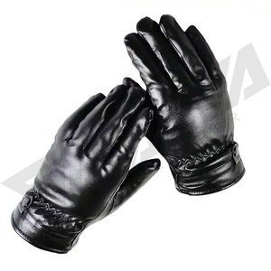 Wholesale Fashion Winter Leather <b>Gloves</b> Touch Screen Sheepskin Leather Driving <b>Gloves</b> for Men Windproof Premium Leather <b>Gloves</b> - Product Image 2