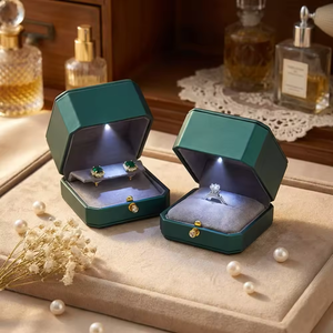 Boîtes à bijoux de luxe, boîte à bagues pas chère, boîtes d'emballage de bijoux noires pour les petites entreprises, vente en gros en usine - Product Image 2