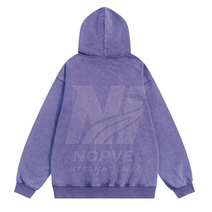 Sweat-shirts modernes pour hommes, effet délavé, conçus en coton mélangé pour un confort durable, parfaits pour un style de vie actif. - Product Image 2