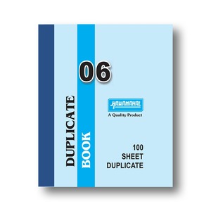 Hawamahal Duplicate <b>Book</b> 100 + 100 CARBON Pages | No 6 ( 22X14CM ) Duplicate <b>Book</b> 100 ruled + 100 Plain Pages (White) - Product Image 1