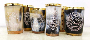 Beautiful Eco-Friendly Handmade Viking Horn <b>Shot</b> <b>Glass</b> for Parties Beer Whiskey Vodka Lovers Buffalo Horn Material - Product Image 2