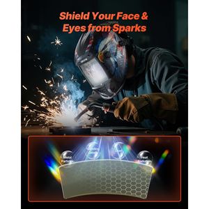 20 Pezzi Coprilente Protettivo Trasparente di Ricambio 12x12 cm per Caschi da Saldatura Compatibile con Modello C - Product Image 3