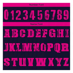 Maillot de basket-ball personnalisé bleu marine et rose vif pour hommes, femmes et enfants, ensemble de maillots d'équipe personnalisés pour adultes et jeunes - Product Image 3