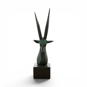 Escultura Moderna Abstracta de Cabeza de Antílope, Figura de Animal en Poliresina, Estatua de Decoración de Lujo para el Hogar - Product Image 4