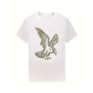 เสื้อยืดพลอยเทียมน้ำหนักเบาสำหรับผู้ชายเสื้อยืดผลิตตามสั่ง - Product Image 1