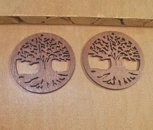 Décoration murale en bois Arbre de Vie, découpe ronde, artisanat pour la maison - Product Image 3