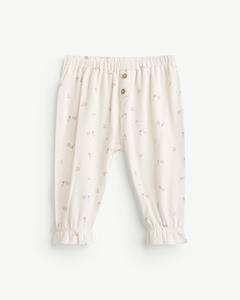 Pantalones de Algodón Jacquard Elásticos para Bebé Niña, Conjunto de 2 Piezas, Recién Nacido, ODM Vietnam - Product Image 1