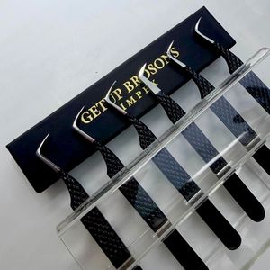 แหนบตัดขนตา GETUP BROSONS IMPEX J/L Curve สีดำเคลือบผง สีเงินปลายแหลม รูปทรงผีเสื้อ ทำจากสแตนเลส แข็งแรง ทนทาน ปลายเรียบเนียน - Product Image 6