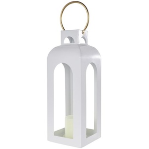 Modern Luxury Hanging Home Decor Stainless Steel Metal Candle <b>Lantern</b> With <b>Silver</b> Color Finished for Christmas - Product Image 6