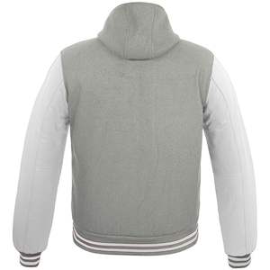 Chaqueta Varsity para Hombre, Cuello Alto, Reversible, Ecológica, de Lana y Poliéster, Impermeable, Estilo Universitario, para Invierno - Product Image 4