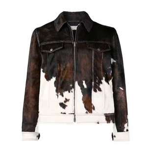 <b>Top</b> Selling Winter Hair on <b>Leather</b> Jacket Premium Quality Eco-Friendly Breathable Stylish Men's Online Sale - Product Image 1