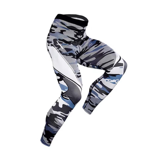 Ensemble de yoga et de fitness pour hommes, imprimé sur mesure, compressif, confortable, vêtements d'entraînement élastiques avec logo à la taille, tenues de sport - Product Image 6