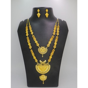 Saudi Arabia India Middle East Jewelry <b>Gold</b> Plated Long Necklace Earring <b>Set</b> Alloy Wedding <b>Set</b> indian <b>jewellery</b> <b>sets</b> for women - Product Image 5