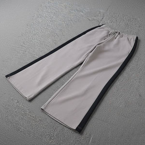 High Quality 100% Cotton Men's Sweatpants Luxury Straight Leg Custom Style Mid Breathable Drawstring Closure Smart Casual Pants - Product Image 4