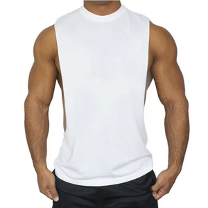 Débardeur Homme Moulant Sans Manches Couleur Unie Tissu Extensible Respirant pour Entraînement Sportif Style Été - Product Image 2