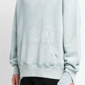 OEM Service Wholesale Winter Loose Cotton Blended Acid Wash <b>Hoodies</b> <b>Lightweight</b> Solid Color High Quality - Product Image 4