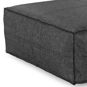 Pouf e Sgabelli Ottomani Brody Extra Large in Nero Invecchiato - Product Image 5