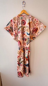 Kaftan en coton, dernière mode, robe décontractée pour grandes tailles, taille naturelle, kaftan indien fait main en coton, vêtements d'été, tenue de soirée - Product Image 4