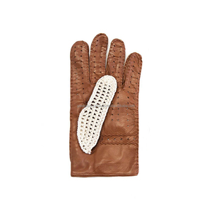 Meilleures ventes Gants de conduite en cuir antidérapants personnalisés de haute qualité Marron et blanc durable avec une faible quantité minimale de commande - Product Image 3