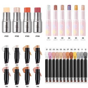 Stick illuminateur crème minérale multicolores, effet scintillant, longue tenue, waterproof, haute pigmentation, maquillage visage et corps - Product Image 3