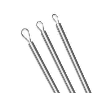 Curette auriculaire de sécurité Billeau avec boucles, instrument chirurgical auriculaire flexible de précision pour l'élimination professionnelle du cérumen et usage médical - Product Image 3