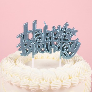 Set de Globos de Letras de Feliz Cumpleaños TOOWIN, Velas de Navidad con Forma de Letra, Velas Elegantes para Pastel - Product Image 2