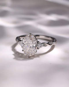 IGI/GIA Lab Grown Cut Diamond Vintage 14K Anillo de boda/compromiso amarillo Unisex Oro blanco fino para fiesta de aniversario-Worthy - Product Image 1