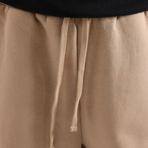 Pantalon de jogging beige pour femme, taille élastique, décontracté, confortable, coupe régulière, style streetwear, mode hiver, 100% coton - Product Image 3