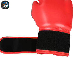 Guantes de Boxeo Profesionales de Cuero con Logotipo Personalizado de Buena Calidad, con Absorción de Humedad, Cierre de Gancho y Bucle Unisex, Talla Grande, Transpirables - Product Image 4
