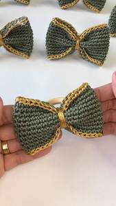 Anillos de Servilleta de Ganchillo Hechos a Mano de Primera Calidad con Diseño Artístico para Decoración de Mesa de Comedor, Bodas, Fiestas y Uso Doméstico - Product Image 2