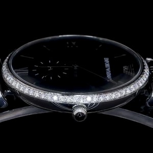 Reloj Mecánico de Lujo para Hombre, Marca de Prestigio, Caja de Acero Inoxidable de 40 mm, Esfera de Cristal, Movimiento Analógico ETA, Bisel con Diamantes, 100 Bares, Botón de Presión - Product Image 1