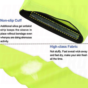 Manchons de protection UV et solaire pour hommes et femmes UPF 50+ – Manchons de compression sportifs rafraîchissants, respirants et élastiques pour activités de plein air et fitness - Product Image 2
