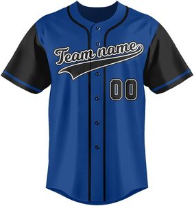 Maillot de baseball professionnel personnalisé avec logo, uniforme de baseball court à boutons, fournisseur OEM, anti-humidité, respirant, anti-UV - Product Image 2