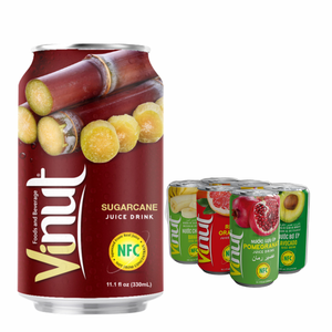 Bebida de Jugo de Caña de Azúcar Natural Recién Exprimido en Lata de Aluminio de 330 ml Sin Azúcar de Vietnam para Fabricantes de Marca Privada OEM ODM - Product Image 1