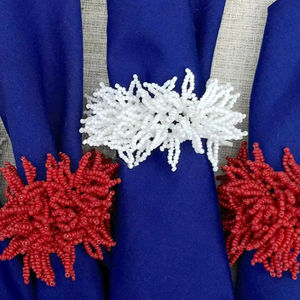 Anillos para Servilletas Hechos a Mano con Cuentas: Decoración de Mesa Estilo Boho - Product Image 1