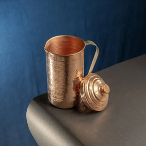 Vintage Style Copper <b>Water</b> Jug Handcrafted Ayurvedic Pitcher Durable Drinking <b>Water</b> <b>Container</b> Premium Craftsmanship - Product Image 1