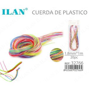 Corda in plastica intrecciata Ilan 1,8 mm x 1 m multicolore per lavori artigianali e progetti fai da te - Product Image 2