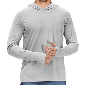Summer Hooded T-<b>shirt</b> 100% Cotton Breathable <b>Stretch</b> Pullover Slim Fitness Personality Leisure Sports <b>Shirt</b> - Product Image 6