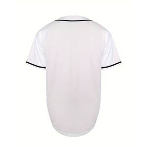 Camisetas de Softbol Casuales con Bloques de Color, Camisa de Manga Corta con Botones para Hombre en Estilo Único y la Mejor Calidad - Product Image 4