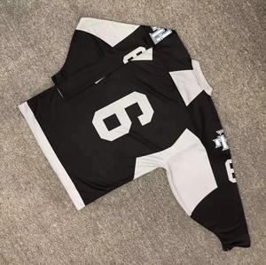 Maillot de hockey sur glace personnalisé pour adulte, imprimé par transfert thermique, 100 % polyester, anti-humidité, col en V, pour hommes et femmes, maille 220g - Product Image 4