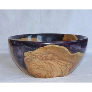 Nuevo Plato de Madera y Resina de Diseño Exquisito, Tazón para Servir Alimentos, Multiusos, Tamaño Personalizado, Tazón de Madera y Resina - Product Image 3