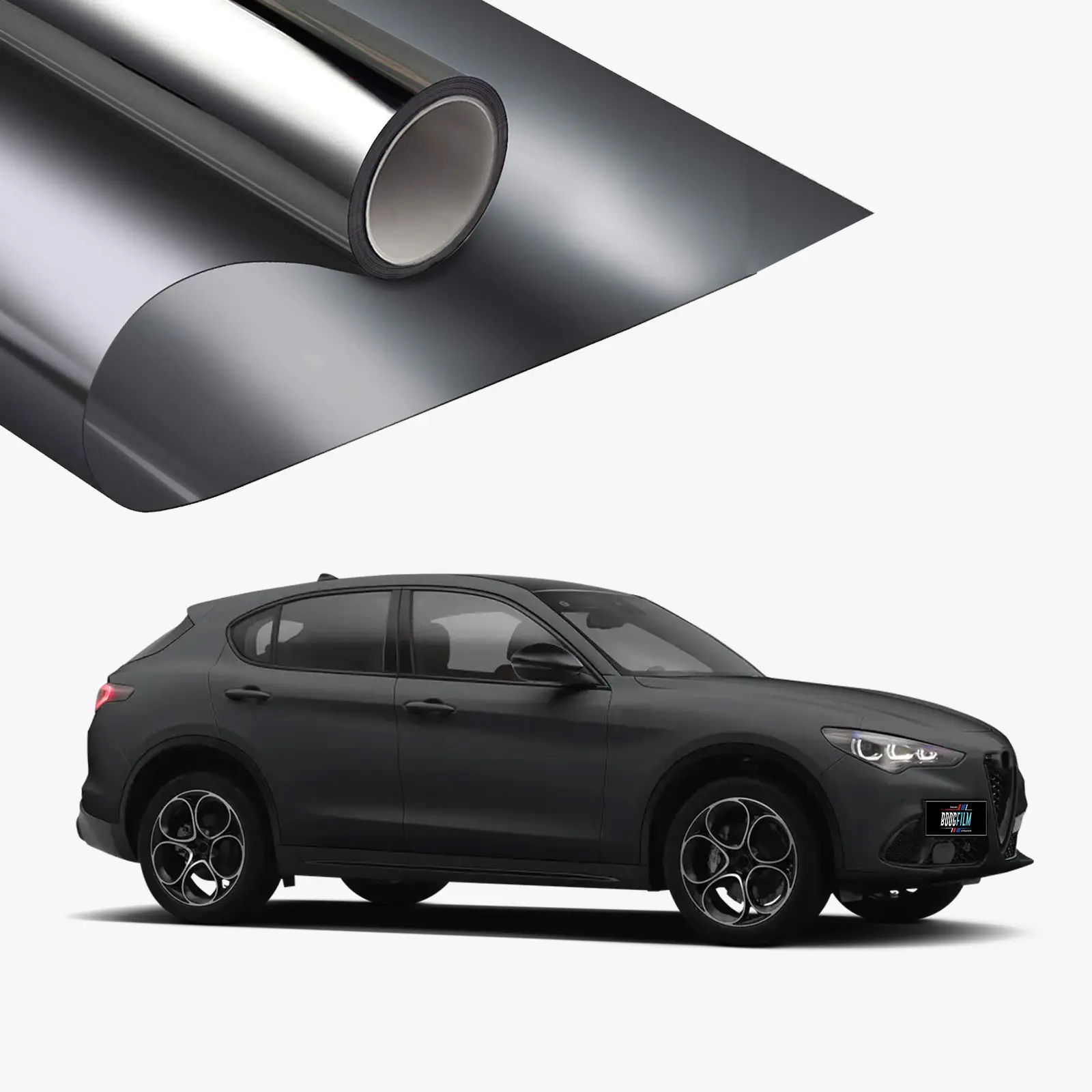 Teinture de vitres de voiture OEM Teinte de vitres de véhicules Facile à installer Couleur d'origine noir de carbone rejet de chaleur ultra mince 1 pli