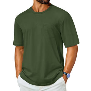 Camisetas de Hombre 100% Algodón, Estilo Urbano, Casual, Personalizadas, Colores Sólidos, Impresión de Logotipo, Transpirables, Lavadas con Efecto Stone Wash - Product Image 1