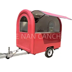 Bar de reboque móvel com geladeira e máquina de cone de sorvete para venda carrinho de bebidas personalizado com VIN