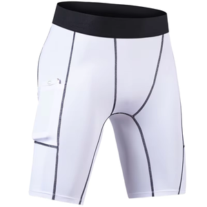 <b>Men</b> Quick Dry Waterproof Canvas Sports <b>Compression</b> <b>Shorts</b> Solid Cycling Running Yoga Gymwear elastic waist running <b>shorts</b> - Product Image 3