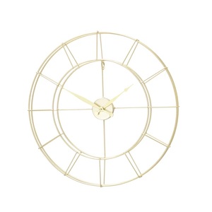 Classic vintage design metal <b>wall</b> <b>clocks</b> for home <b>Decorative</b> featuring large roman numbers and metal frame accents - Product Image 1