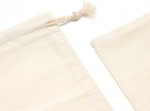 ถุงผ้าฝ้ายแบบมีเชือกผูก ขนาด 4×5 นิ้ว - Product Image 3