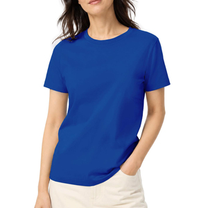 T-shirt femme à prix réduit, anti-boulochage, motif écossais, coupe oversize, grande taille, séchage rapide, collection été 2026 - Product Image 1